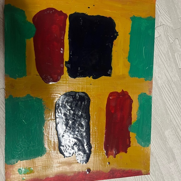 Abstract Multicolor Canvas Art - Picture 1 of 2